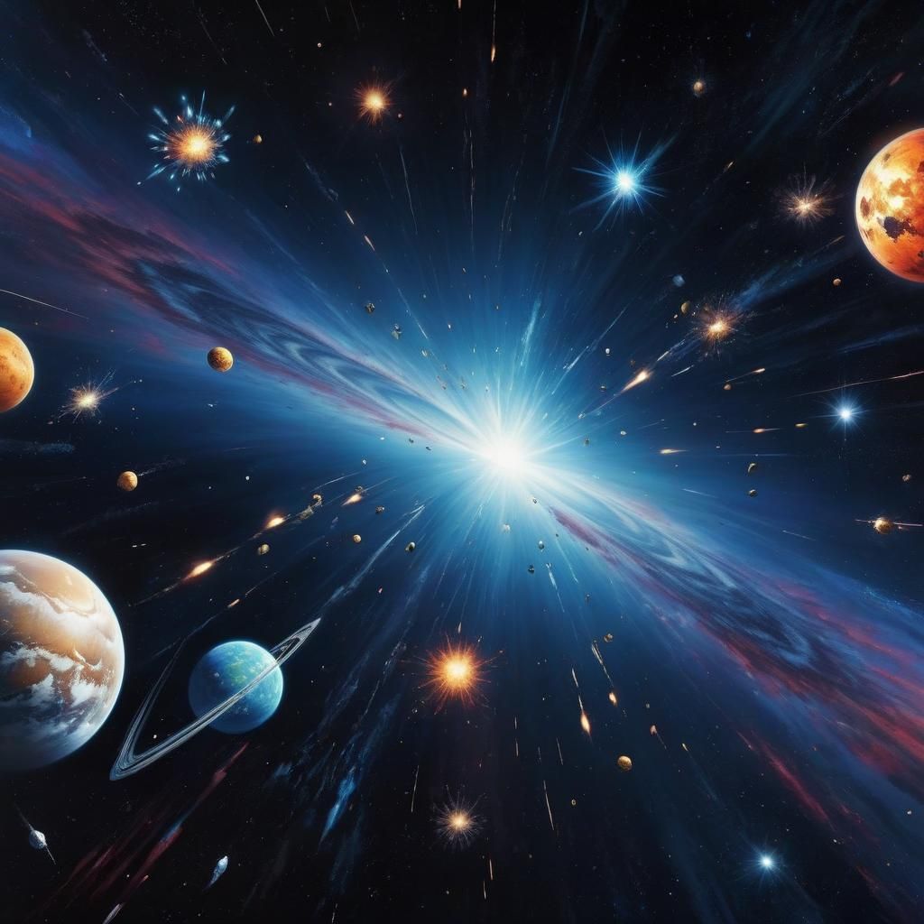 Spectacular Galactic Explosion of Color