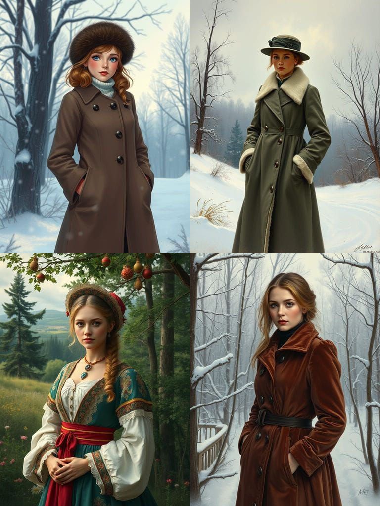 Realistic Portrait of Anastasia: A Russian Beauty