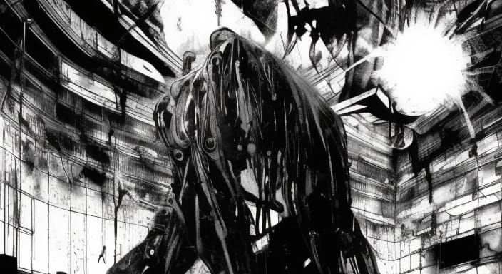 Blame! Manga Inspired Post-Apocalyptic Scene