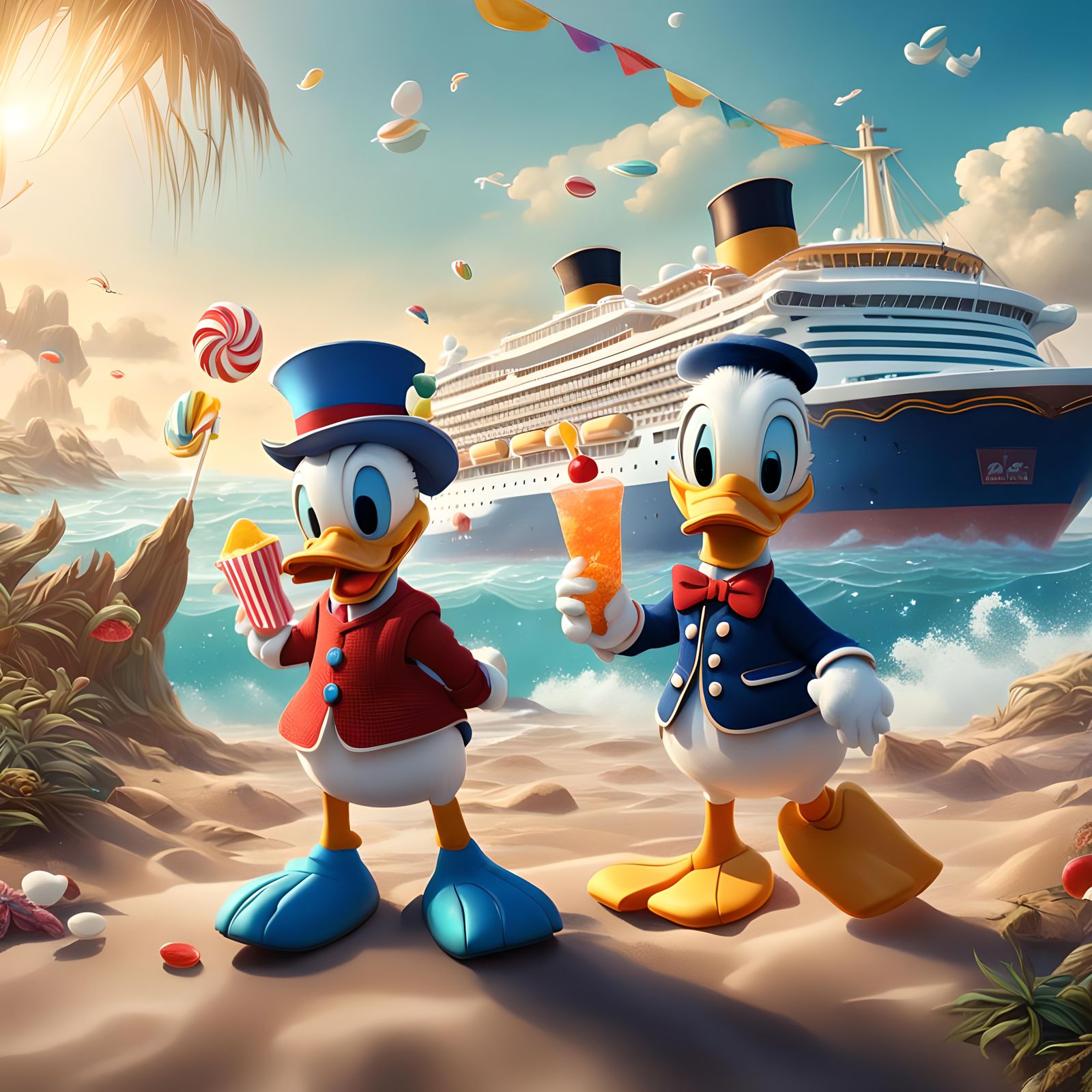 Donald and Daisy Duck's Beach Vacation