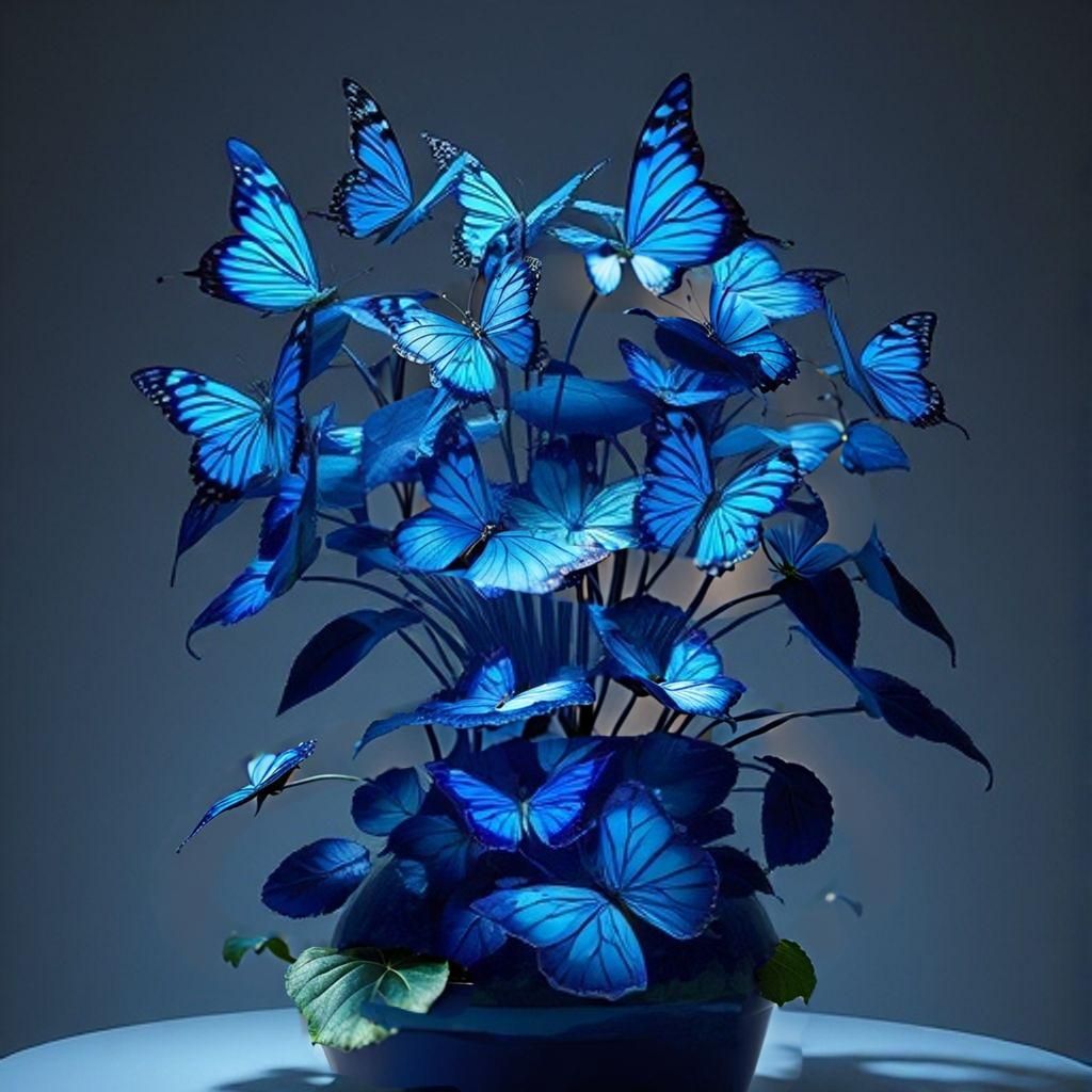 Moonlight Butterfly Begonia Plant