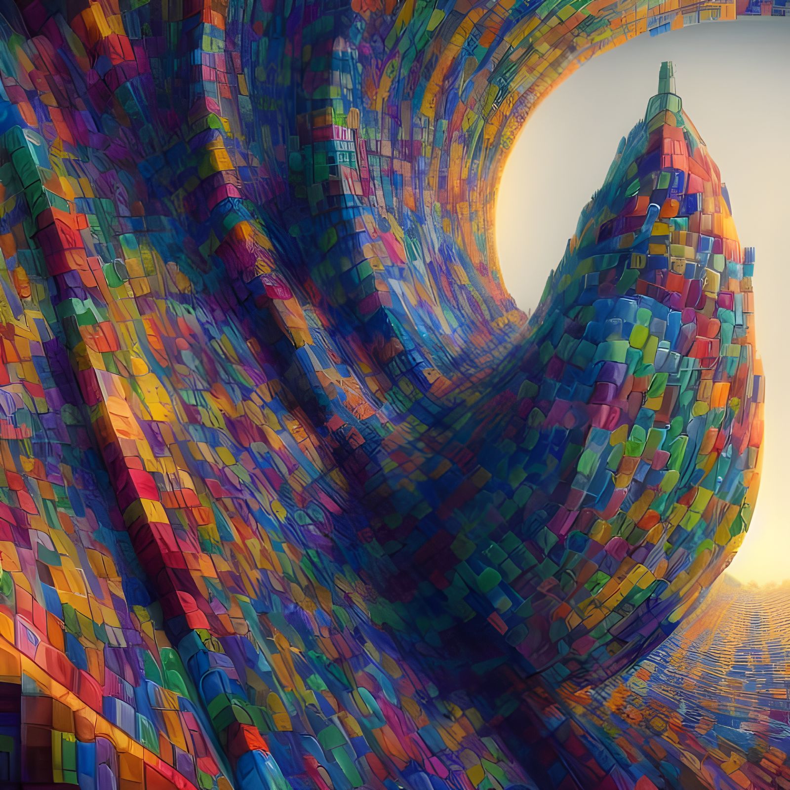 Geometric Abstract: Intricate Polychromatic Mandelbulb