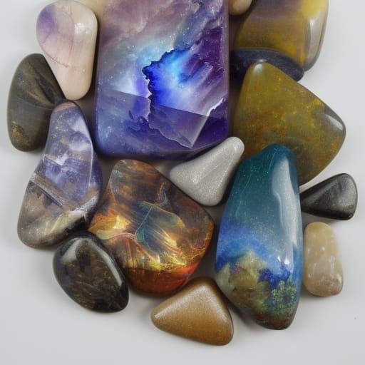 Crystal Towers as Detailed Oil Painting