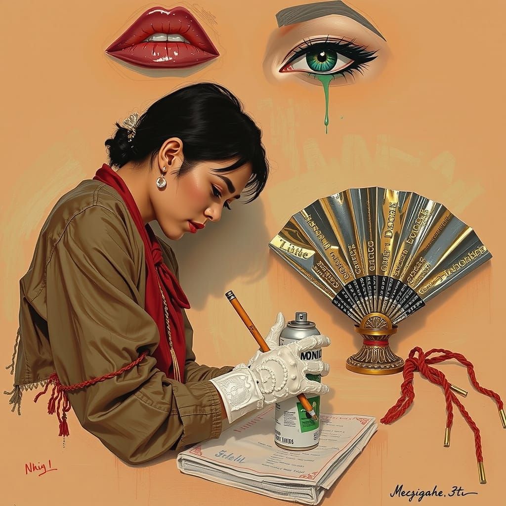 Hyperrealistic Maximalist Art with Vivid Colors