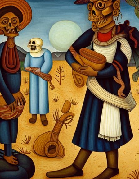 Day of the Dead in Mexican Countryside