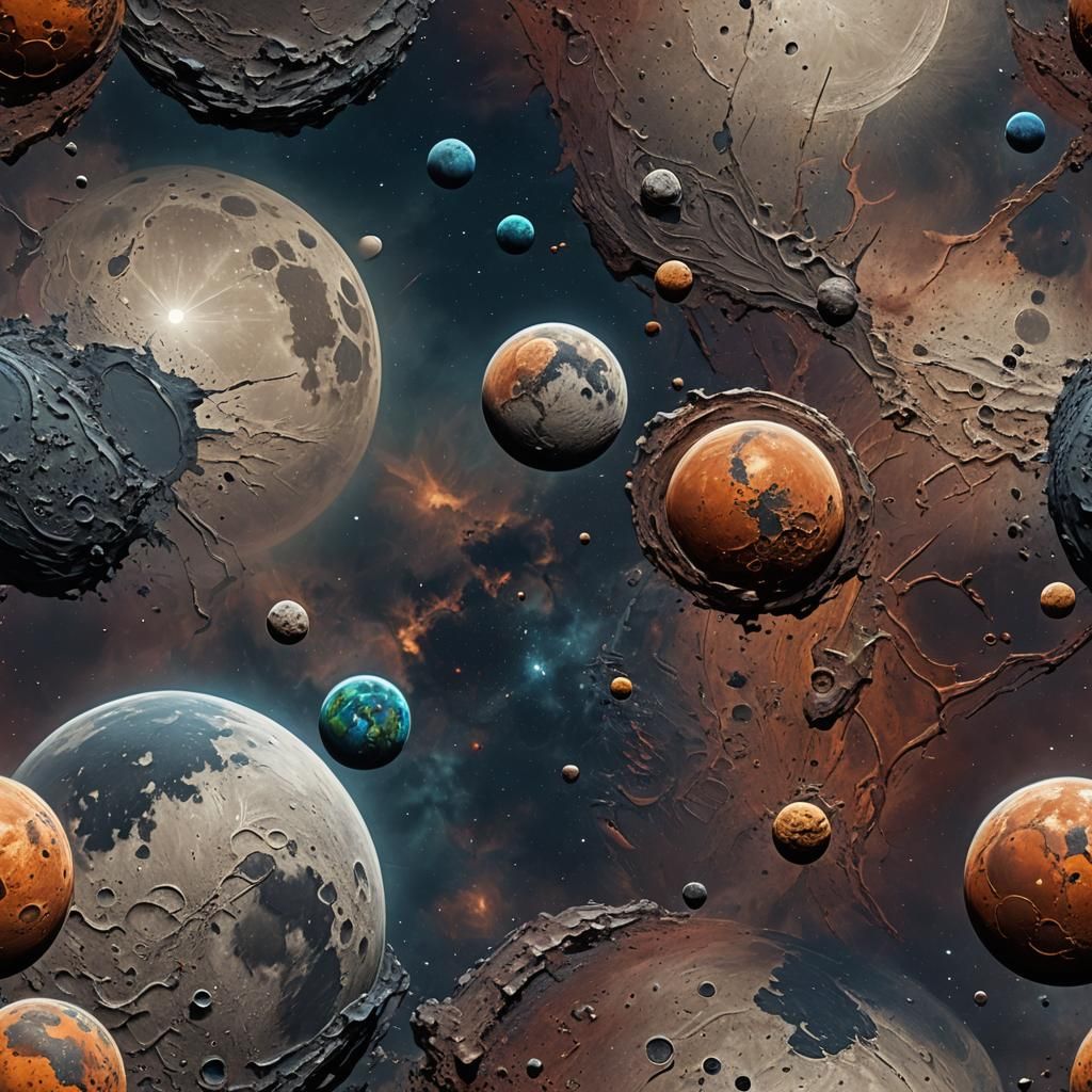 Planetary Fantasy Art in Detailed Matte Painting