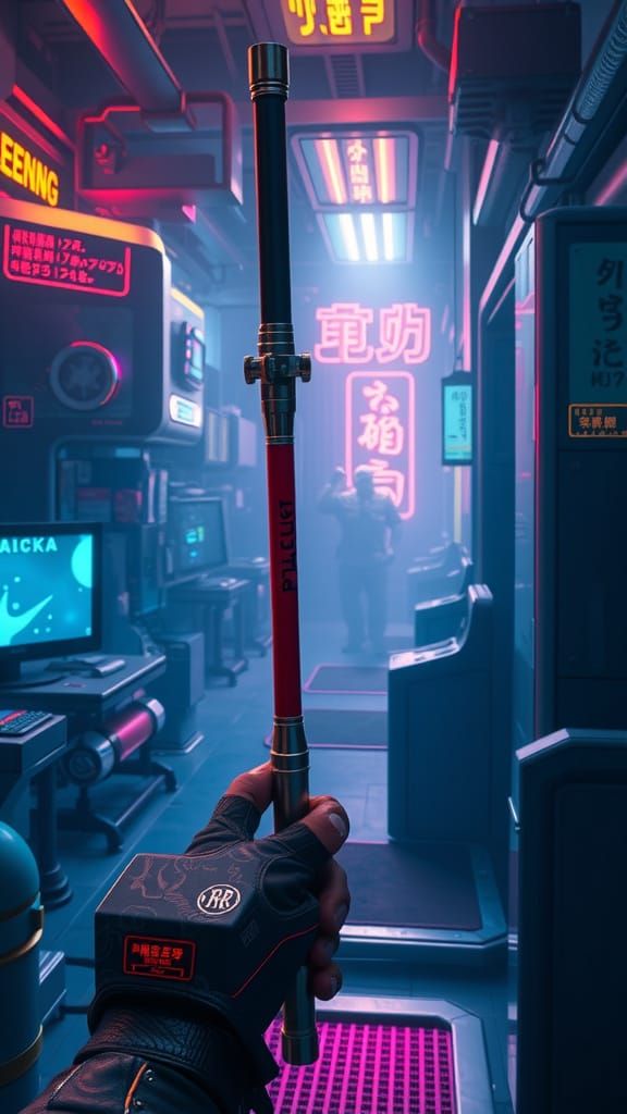 High-Tech Non-Lethal Weapons in Fantasy Concept Art