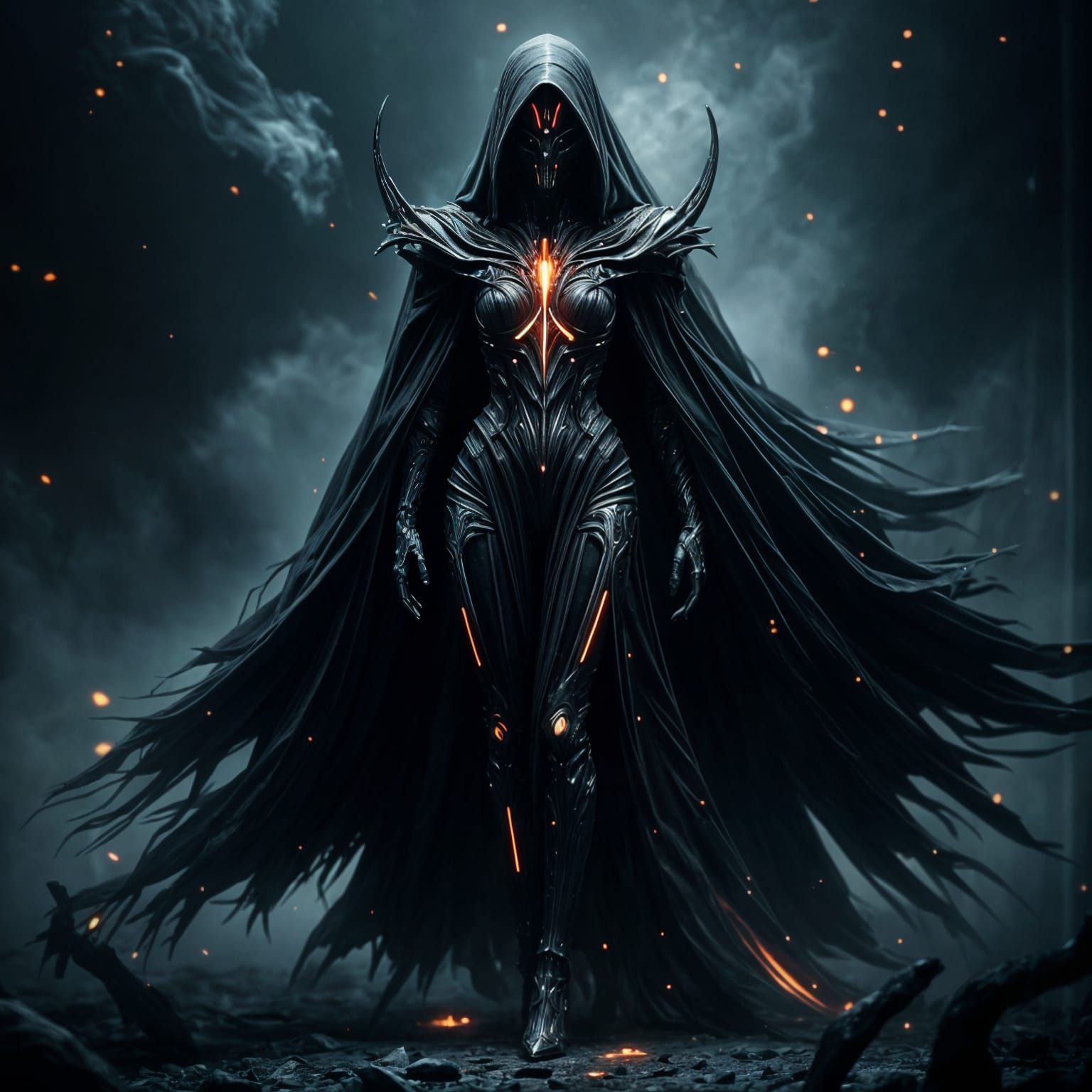 Gothic Biomechanical Goddess Unveiled