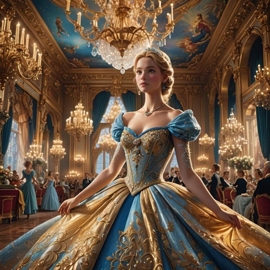 Cinderella Reimagined as 3D Digital Art
