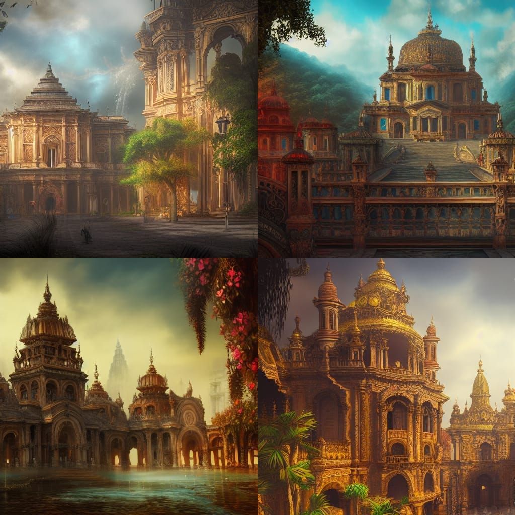 Sumatran-Baroque-Goth City on Tropical Coast