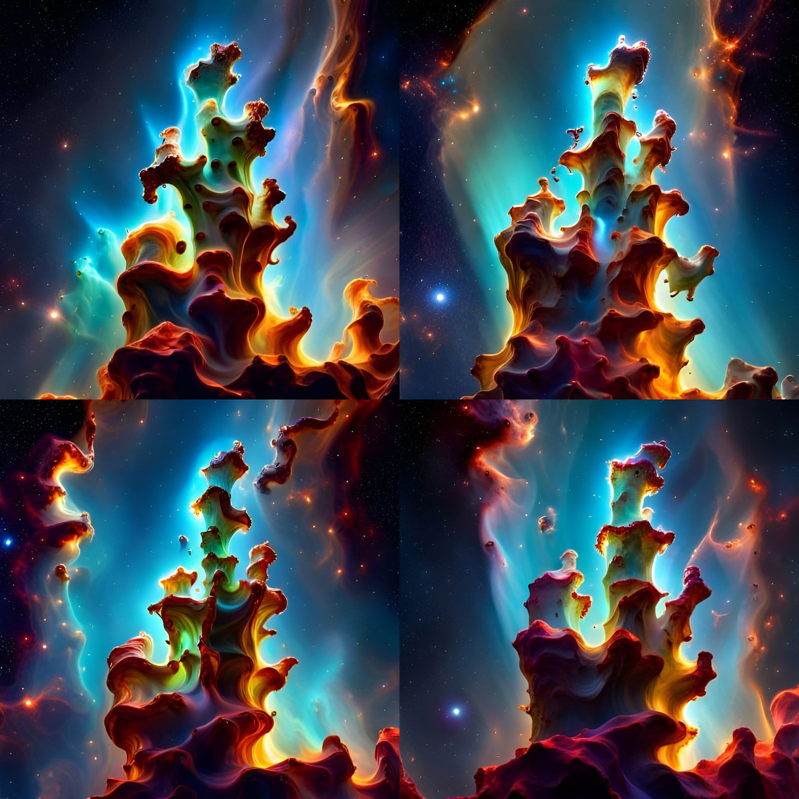 Pillars of Creation: James Webb Telescope, 16k