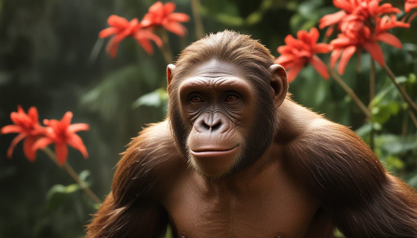 Swinging Jungle King Longs to Be Human in Vibrant Colorful S...