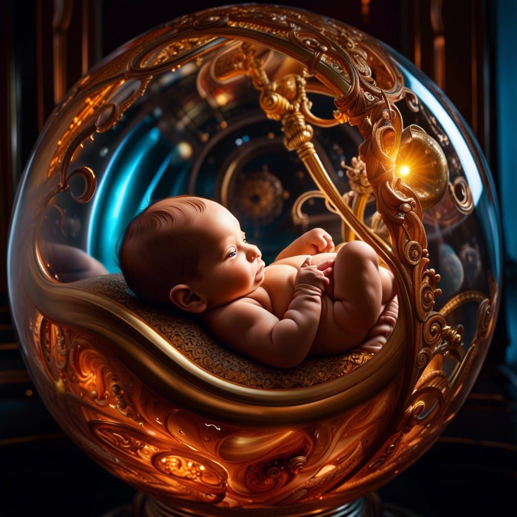 Stunning Digital Art of Life Inside an Artificial Womb