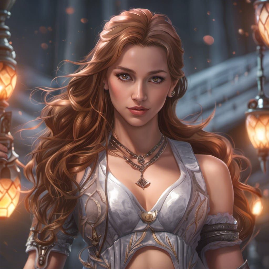 Muscular Tomboy in Dark Fantasy Concept Art