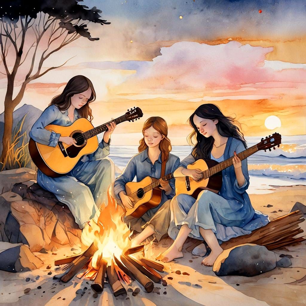 around a bonfirel...