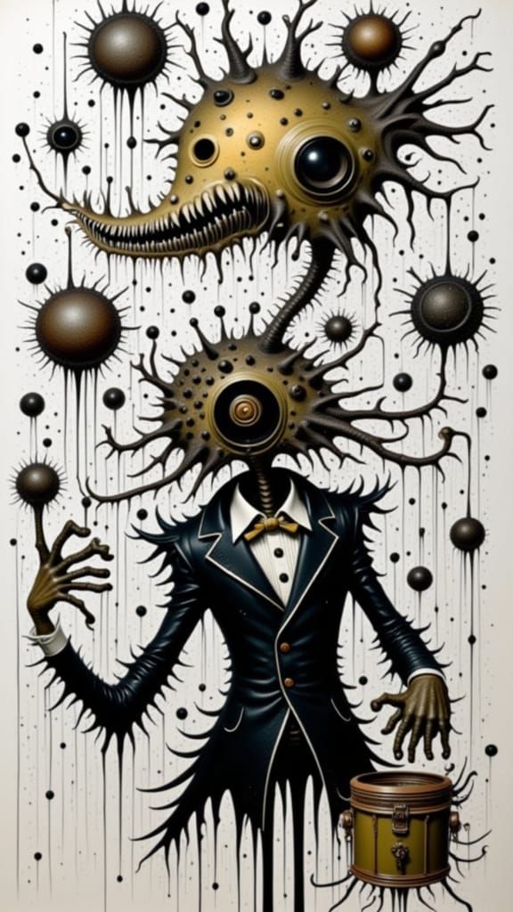 Eldritch Gothic Homunculus in Steamer Trunk