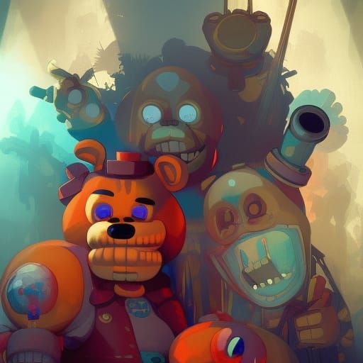 Five Nights at Freddy's Concept Art in 8K