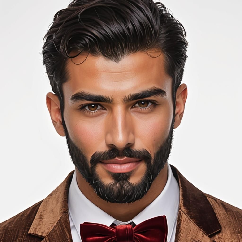 Elegant Gentleman in Velvet Suit: Impressionist Painting