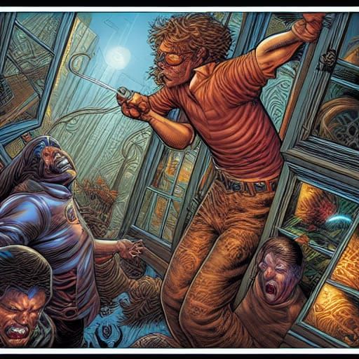 Homelander Comic Book Art Illustration