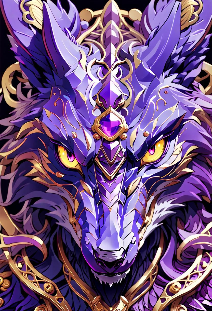Mystic Purple Sergal with Golden Details