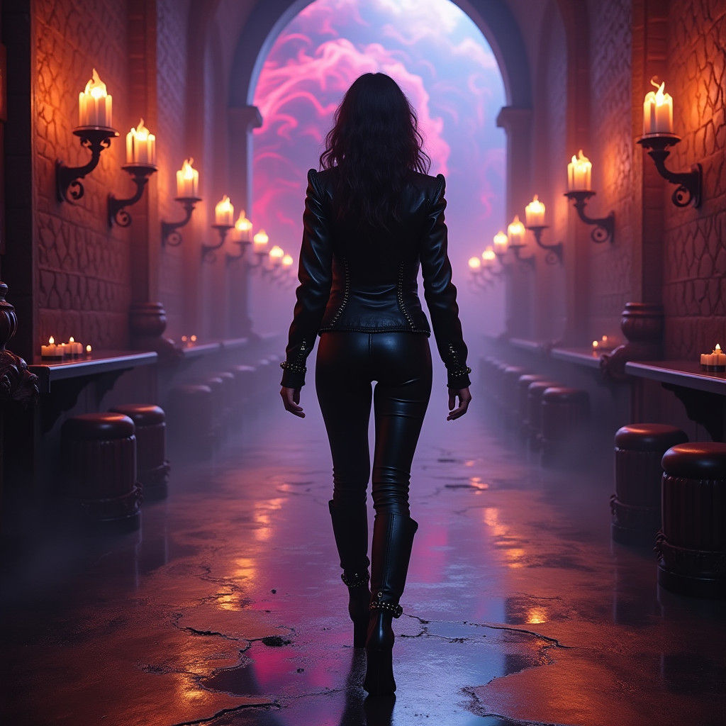 Mysterious Black Leather Goddess Enters the 27 Club