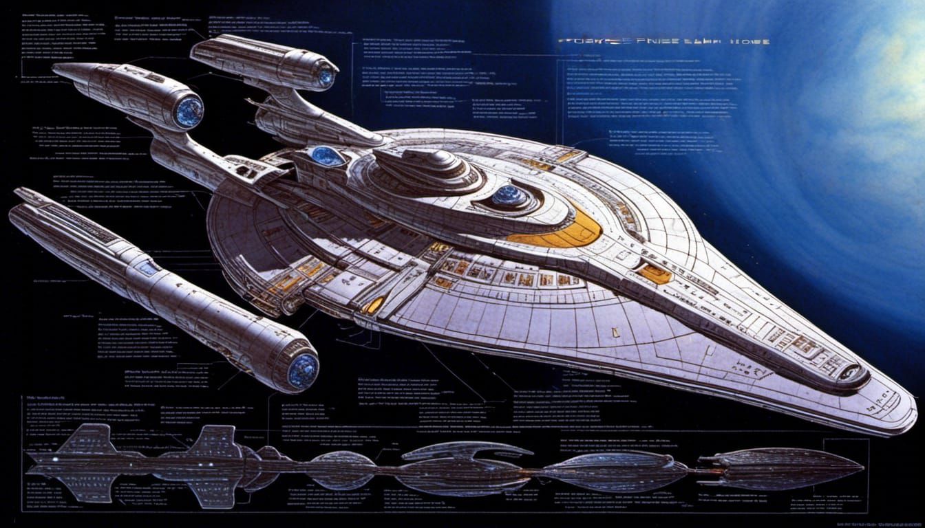 Armored Spaceship Engine Housing in Sci-Fi Style