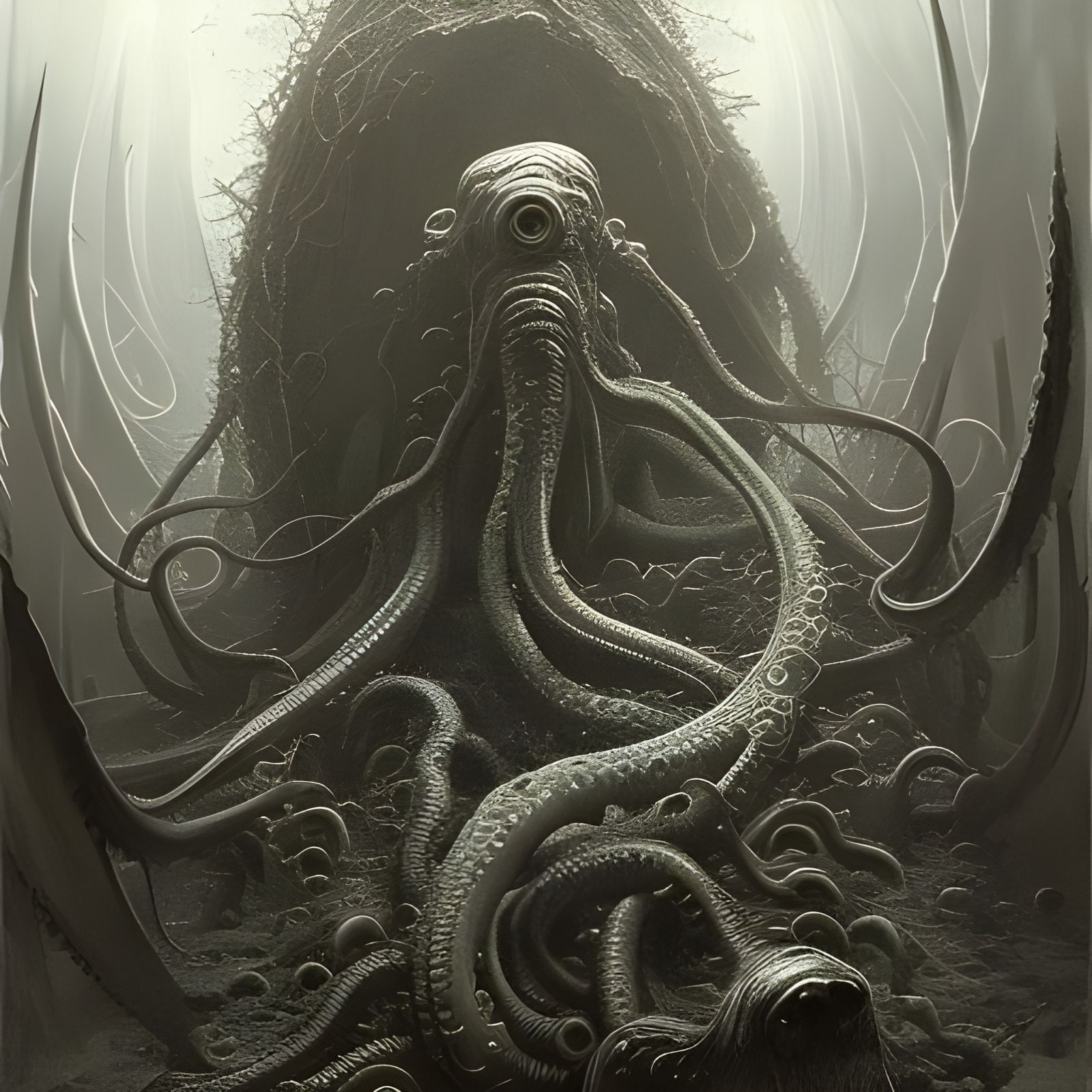 Horrific Lovecraftian Abomination with Tentacles