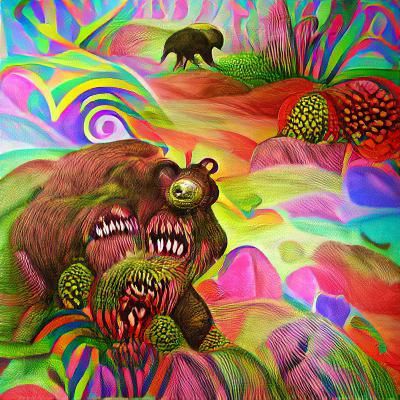 Aggressive Mutant Bear Attack