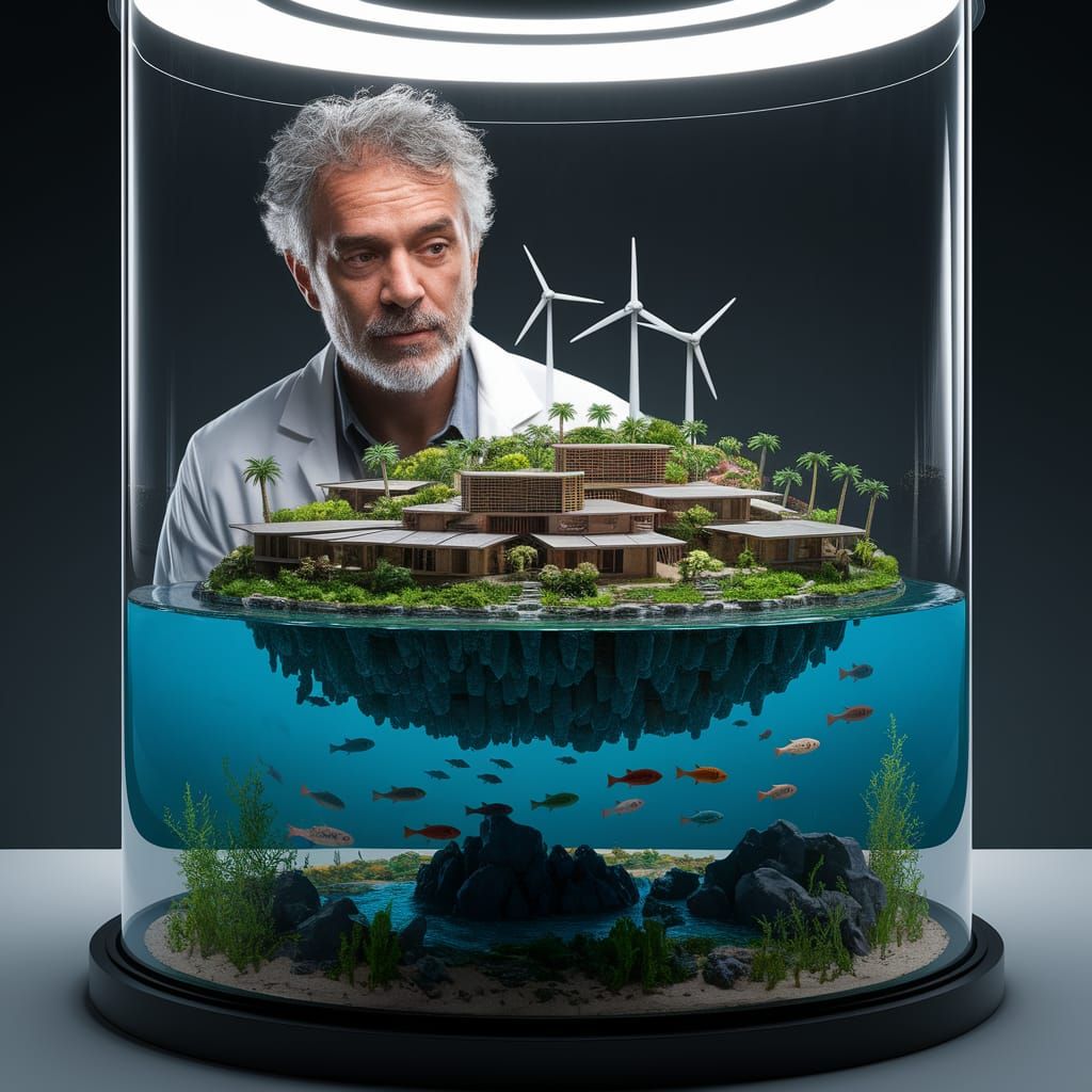 A Visionary in Contemplation: Eco-Village in a Glass Cylinde...