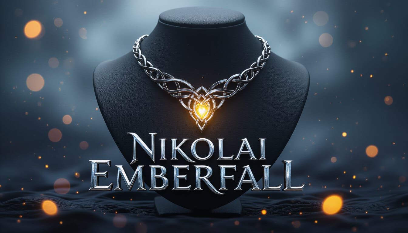 Intricate Elvish Necklace with Glowing Pendant