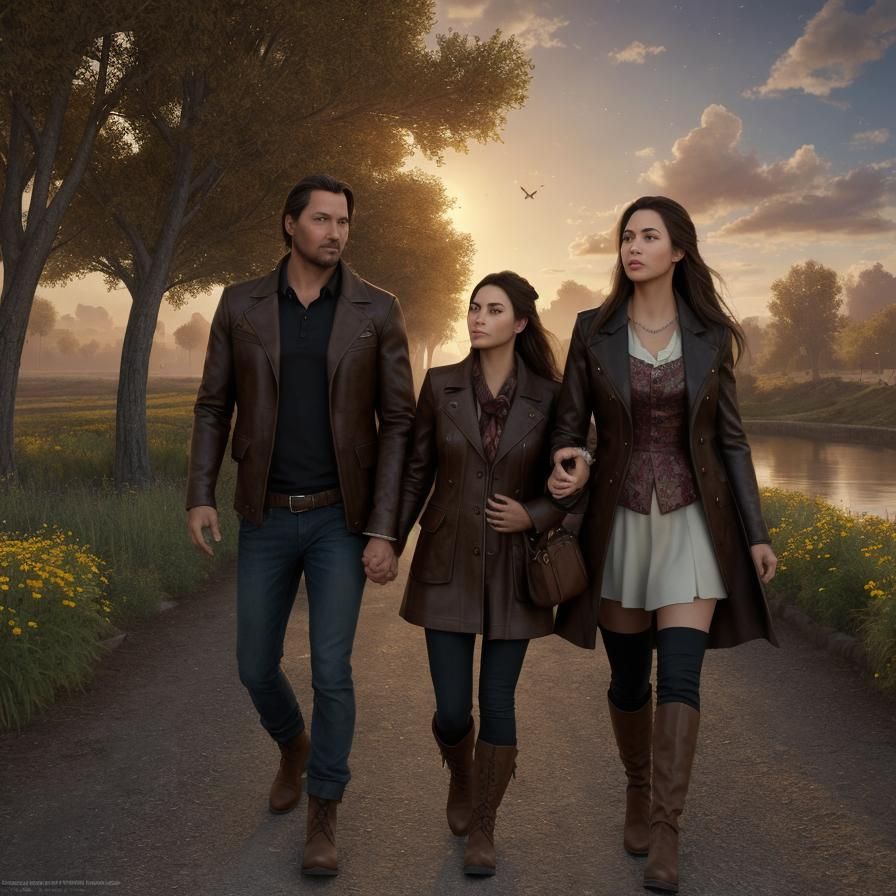 Romantic Farmer's Daughter Sketch with Roses and Dog