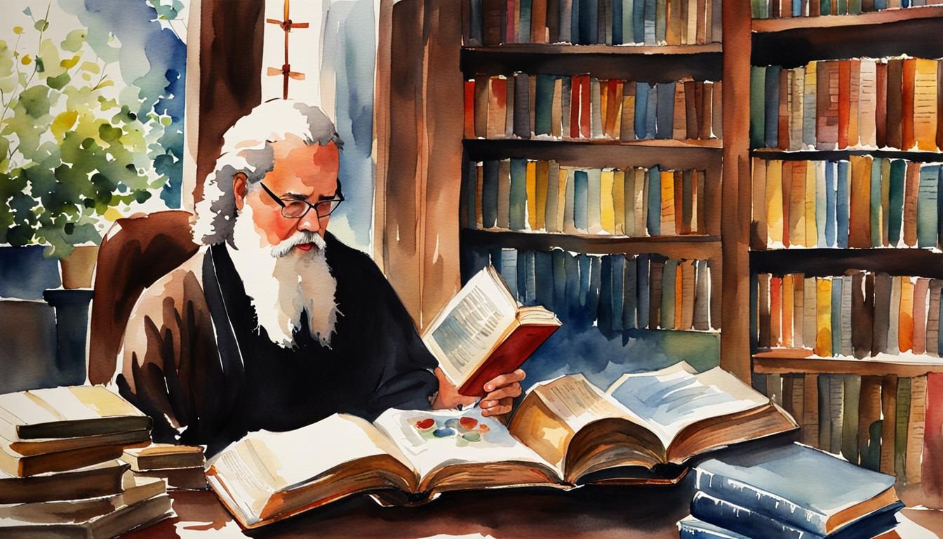 Watercolor Masterpiece: A Culture's Value of Books
