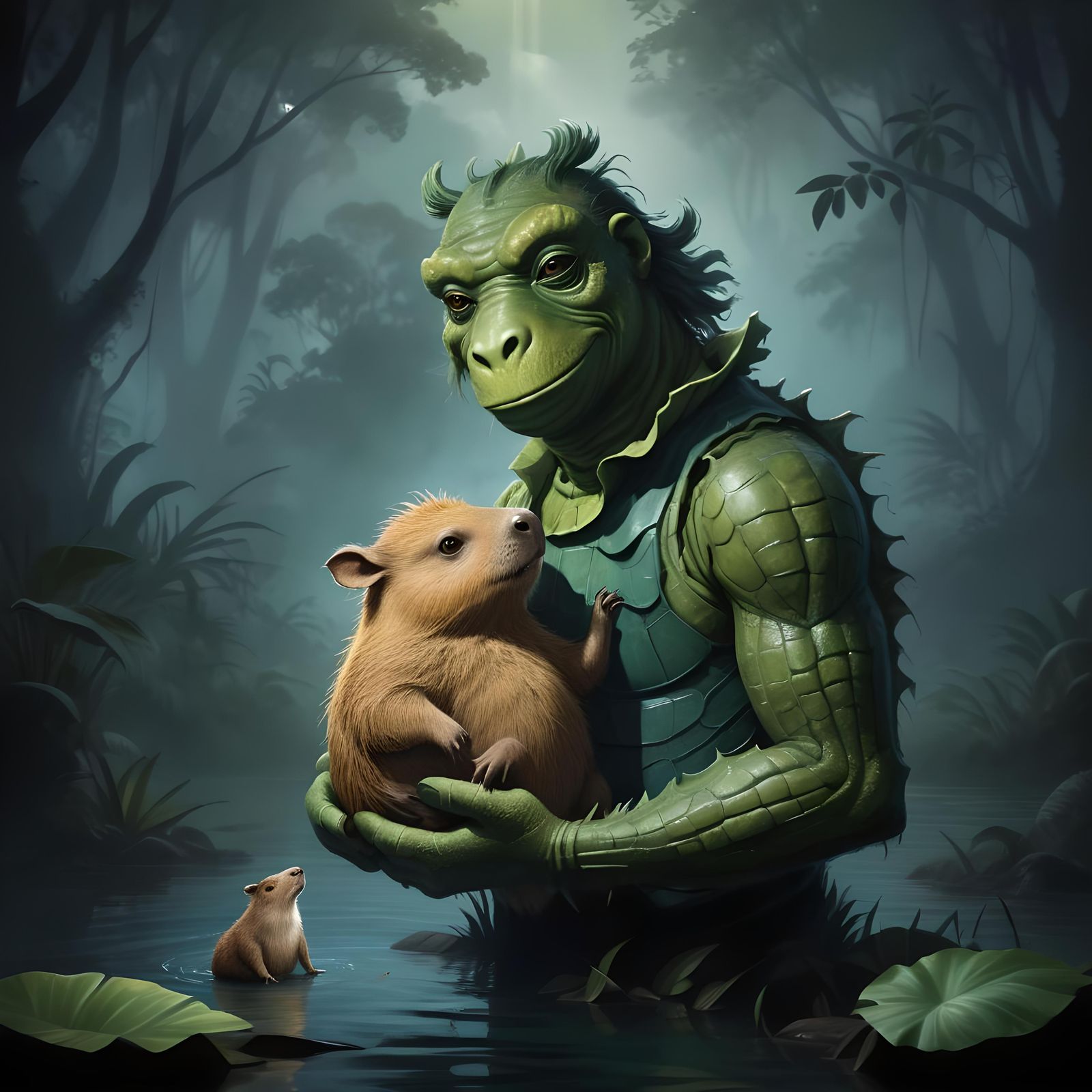 Creature From The Black Lagoon and Capybara