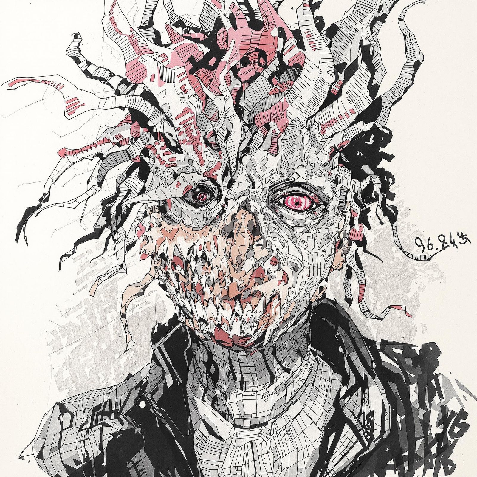 Portrait of a Mysterious Entity in Otherworldly Style