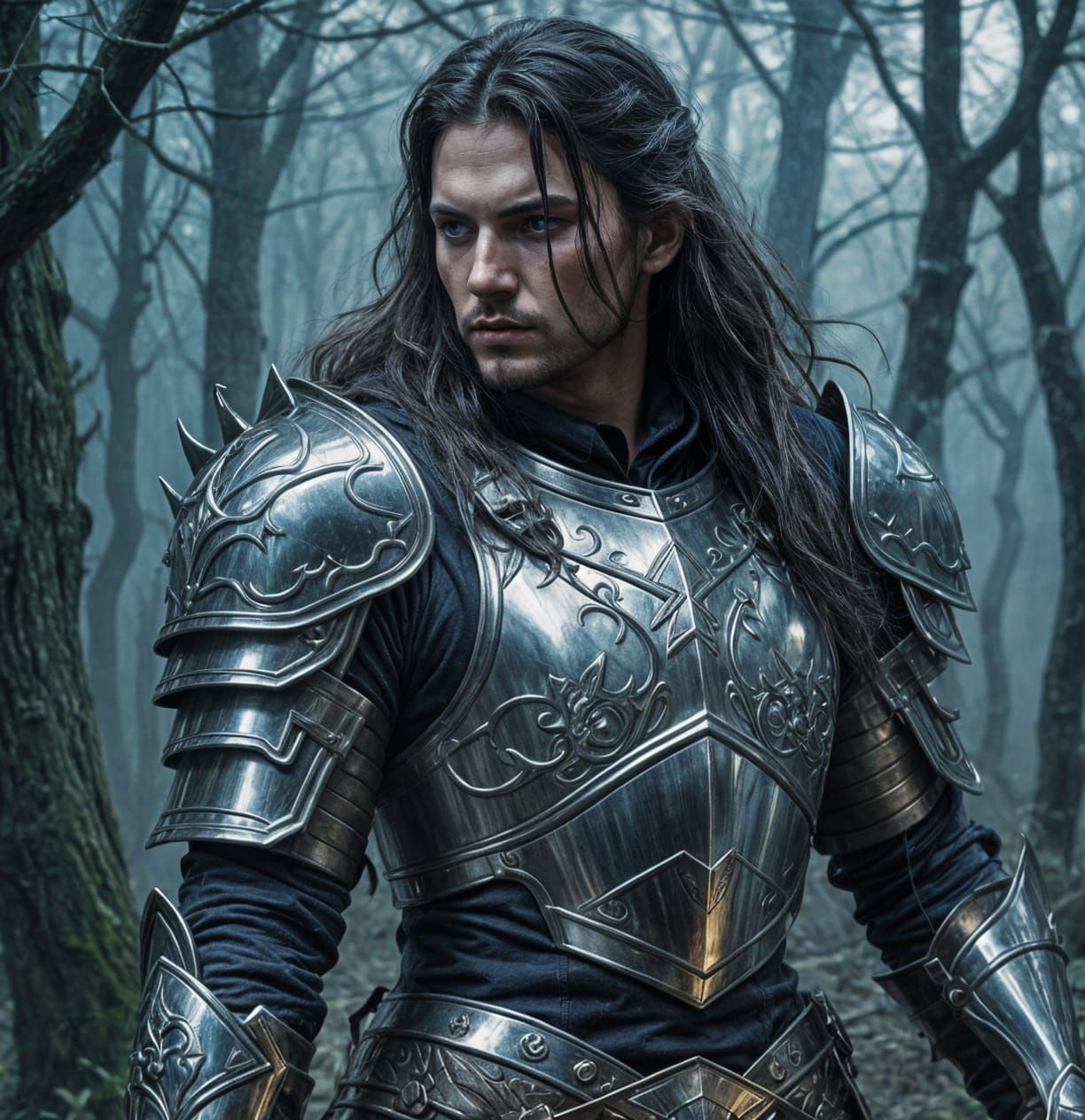 Holy Warrior in Gleaming Armor