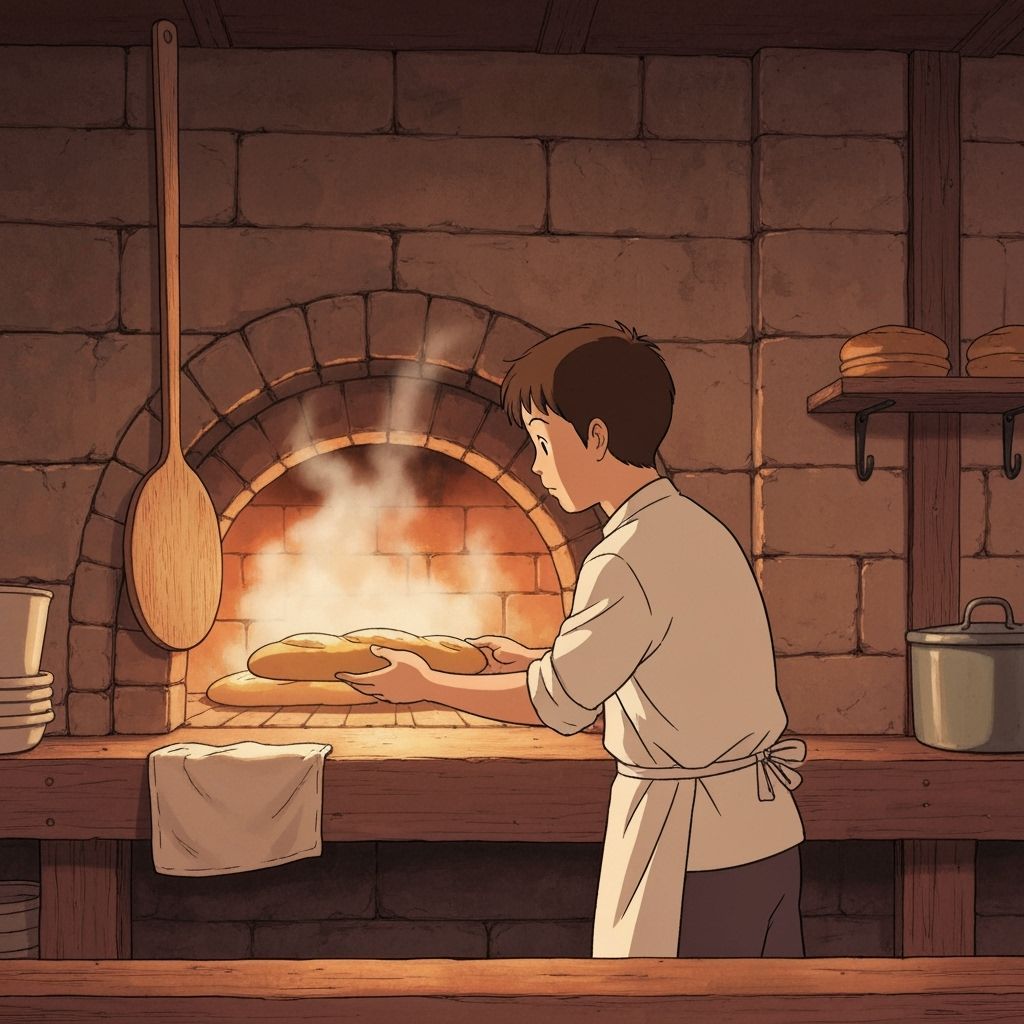 Italian Baker Creates Bread in Smoky Studio Ghibli Style