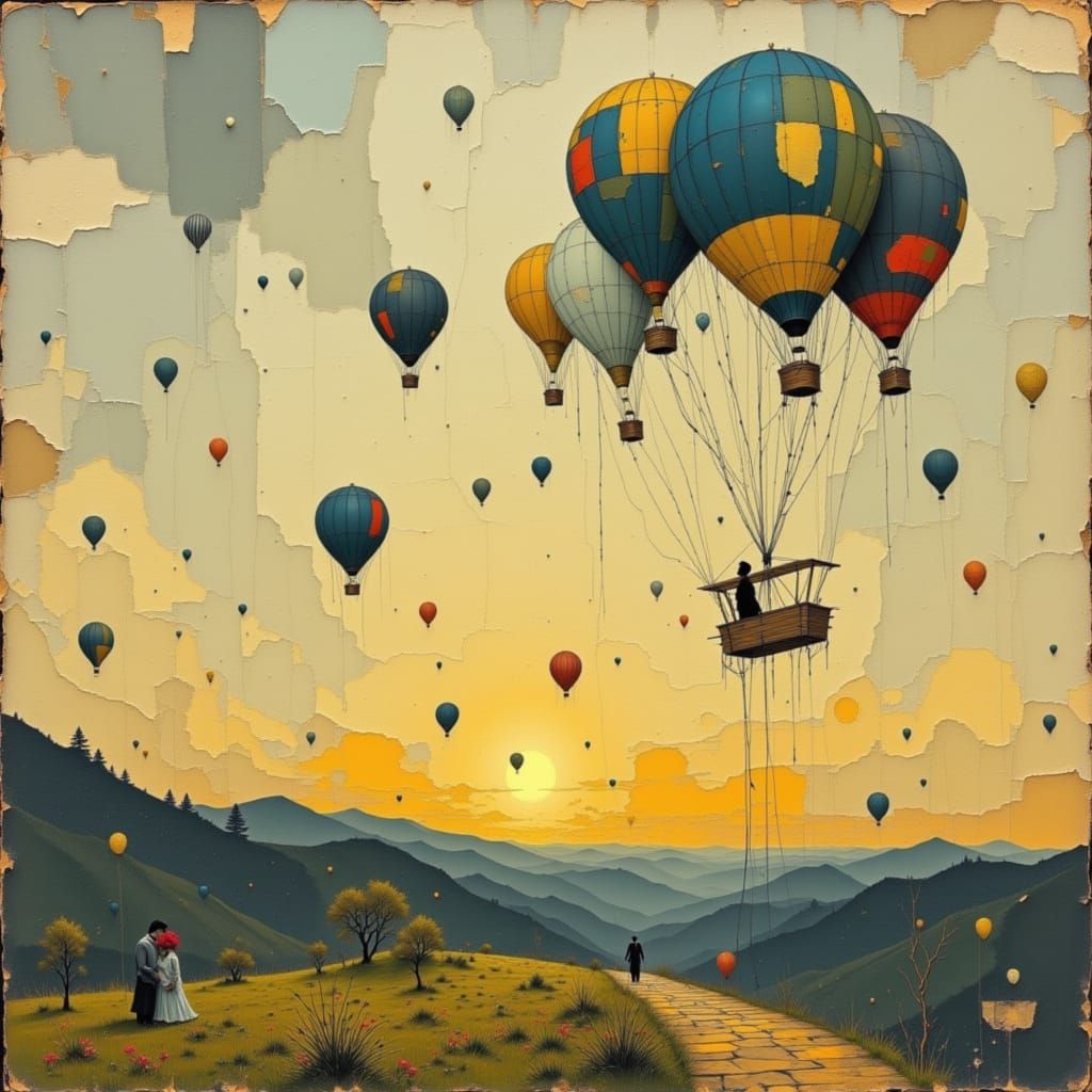 99 Luftballons: Ethereal Singer with Golden Raven