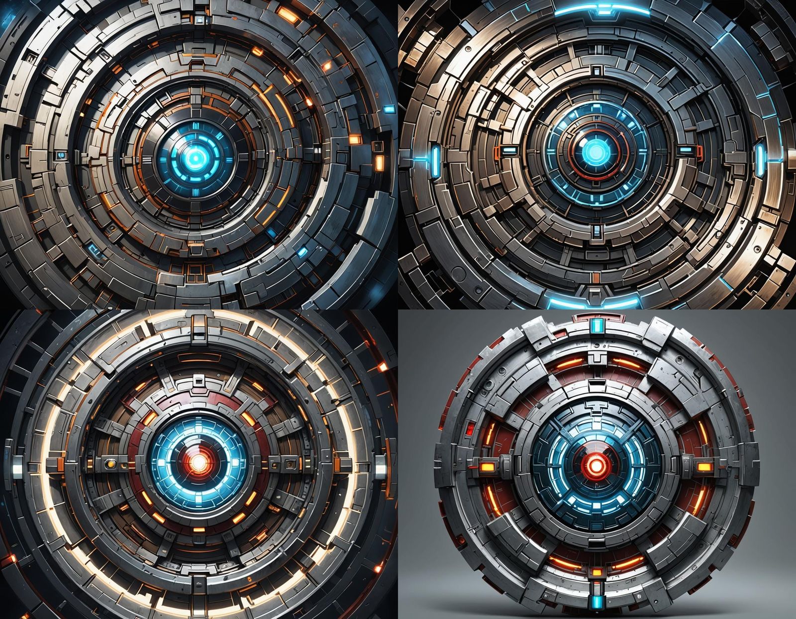 Futuristic Sci-Fi Arc Reactor Design