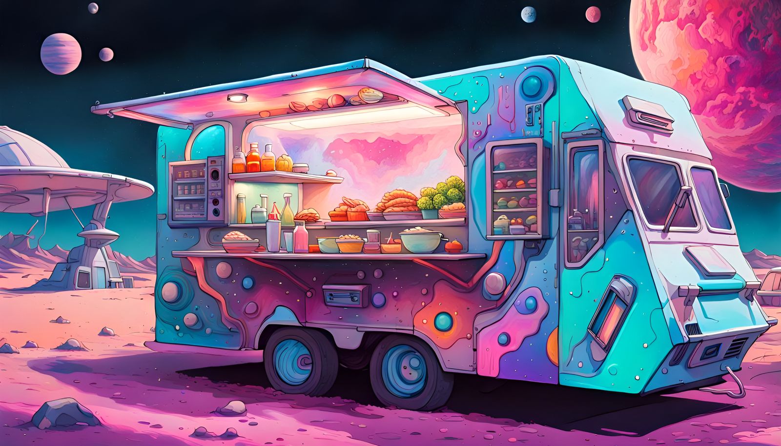 Out-of-this-World Hot Dogs: Gourmet Delights from a Food Truck on Sirius 14