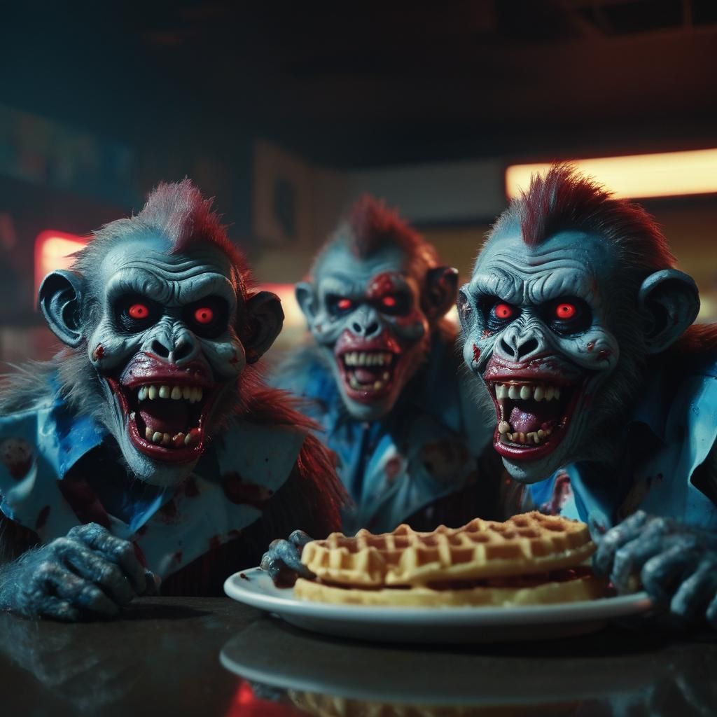 Zombie Monkey Clowns at Waffle House: Horror Film