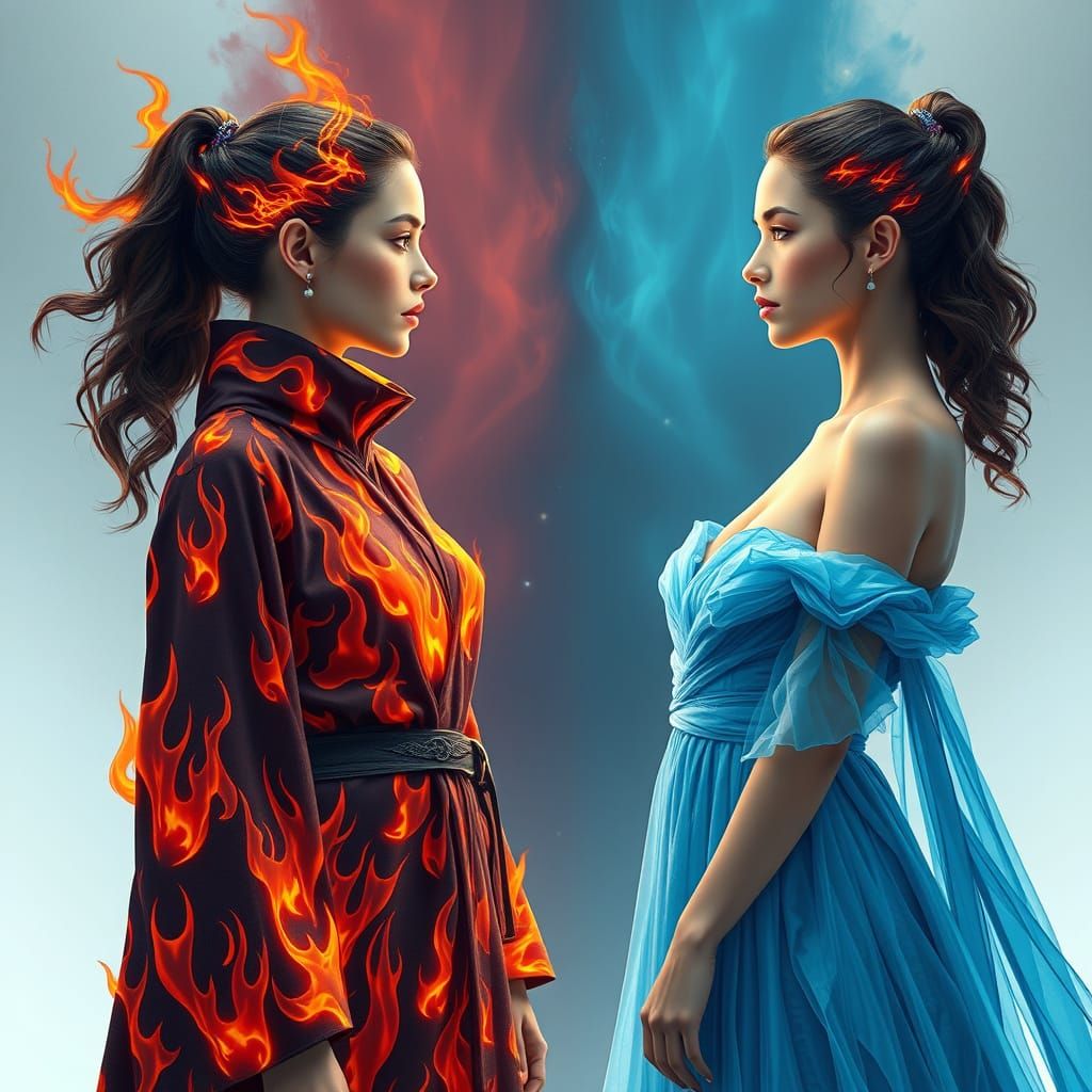 Fire and Ice Personified: Two Women in Epic Contrast