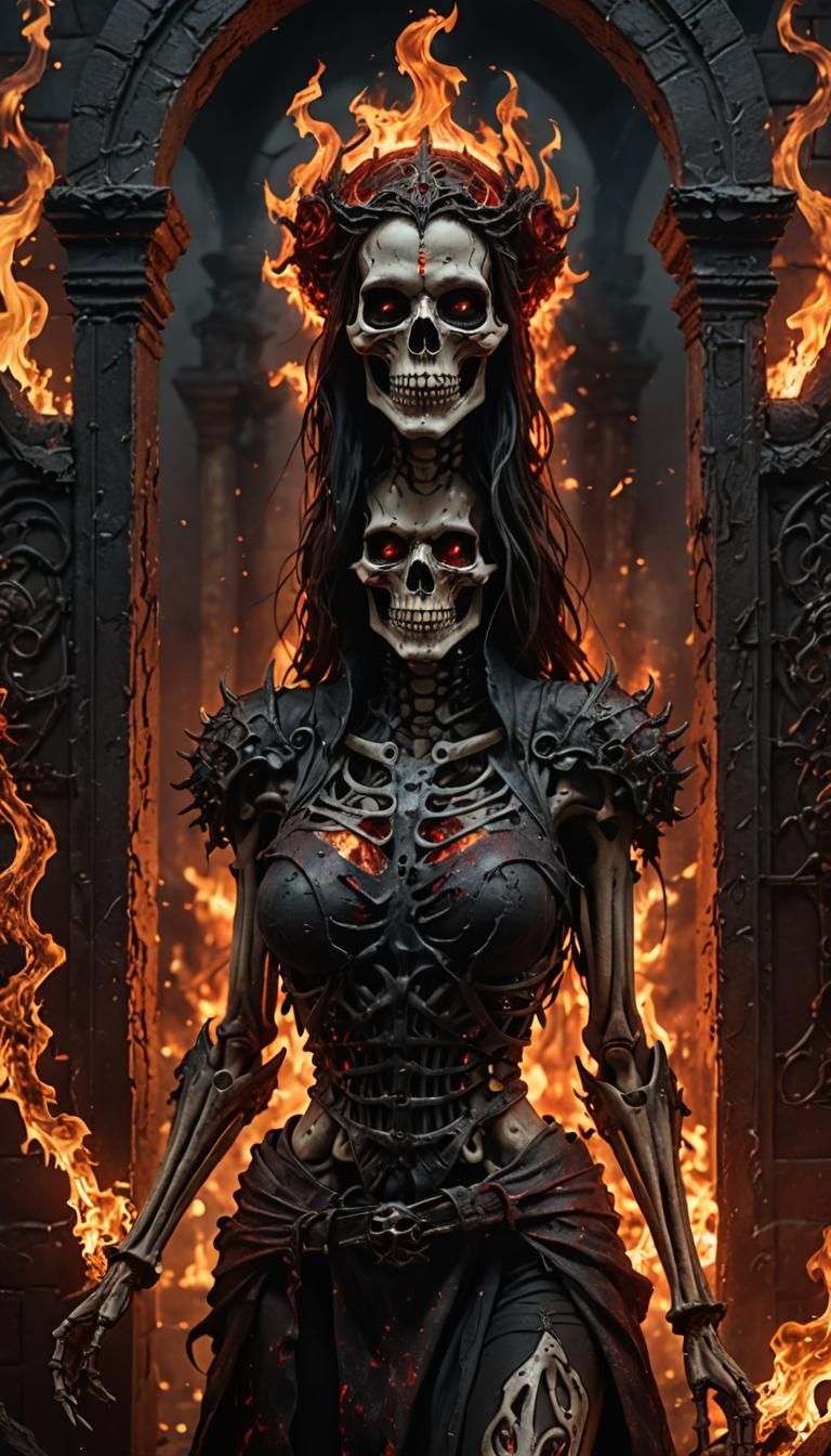 NC double double again. A female Ghoul guarding the gates of...