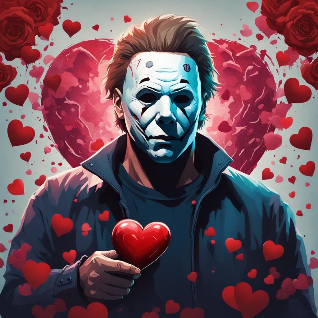 Michael Myers' Valentine: Hyperdetailed Portrait in Unreal E...