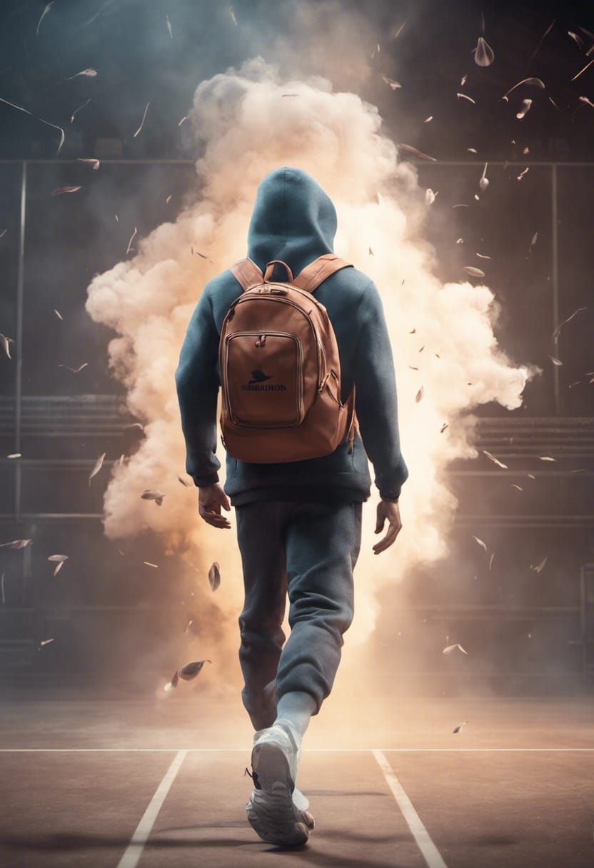 Hero Arrives on Badminton Court with Explosions