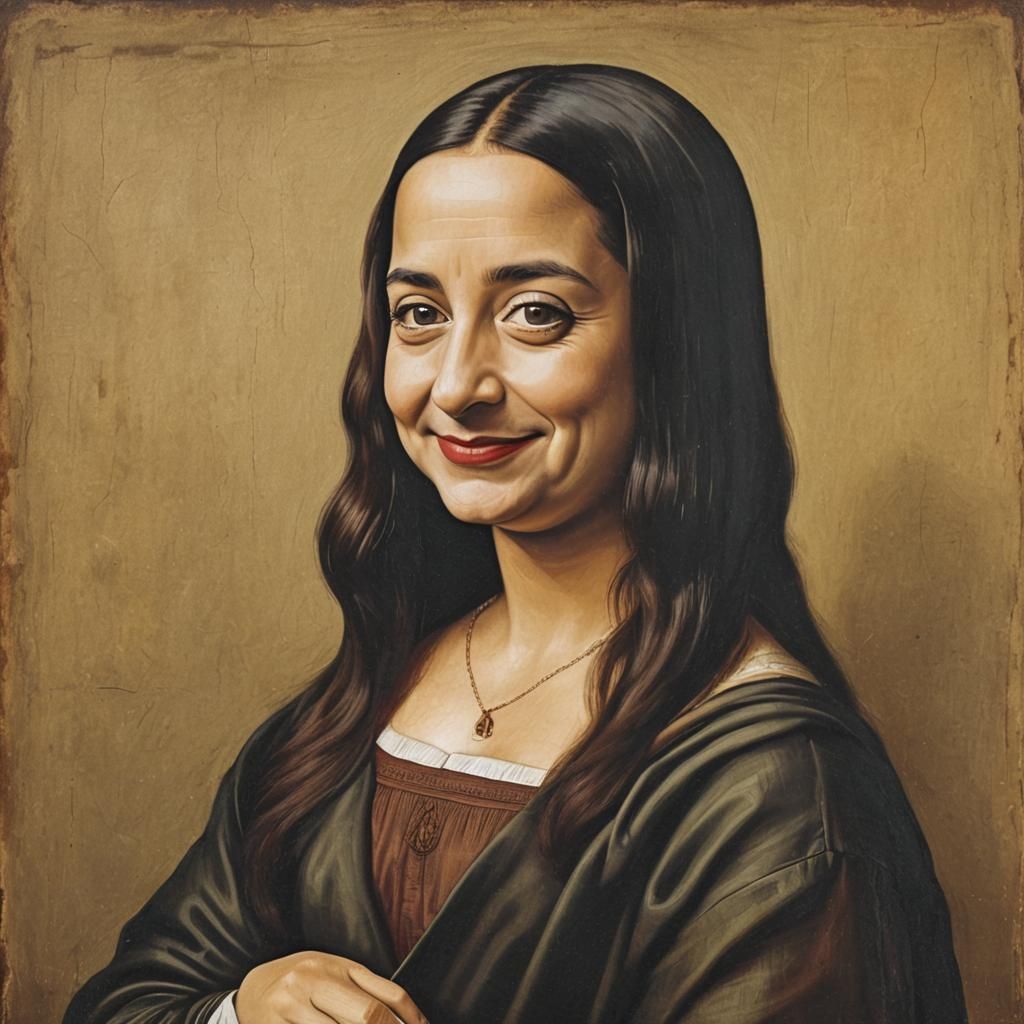 Mona Lisa in Mr. Bean Style: A Comical Rendition