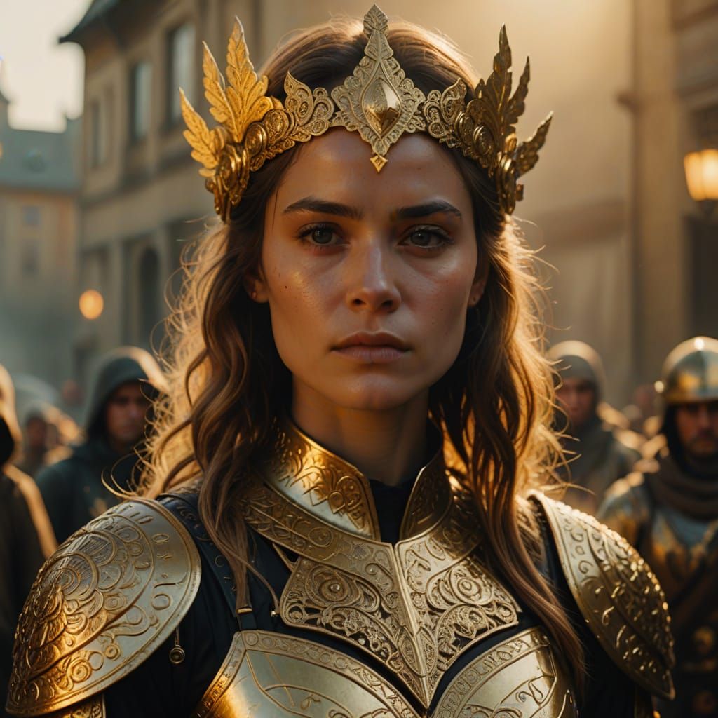 Golden Hour Portrait of Moldovan Woman in Costume