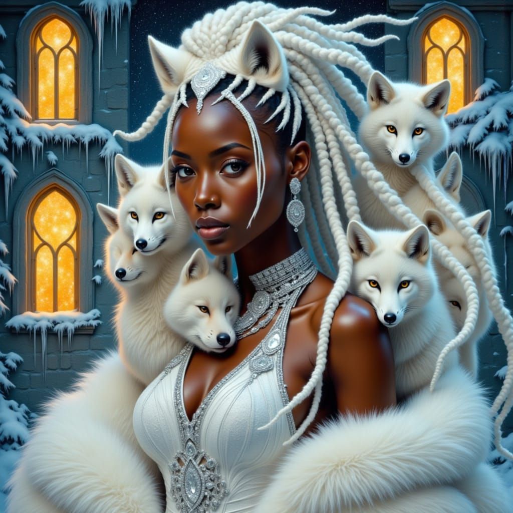 Surreal Fantasy Portrait in Triadic Colors