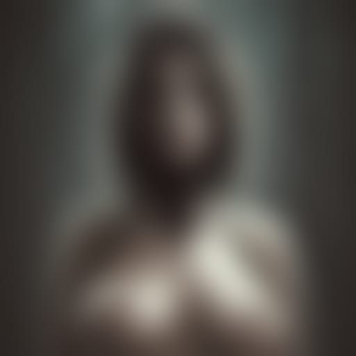 Edgy Portrait of a Woman in Digital Painting Style