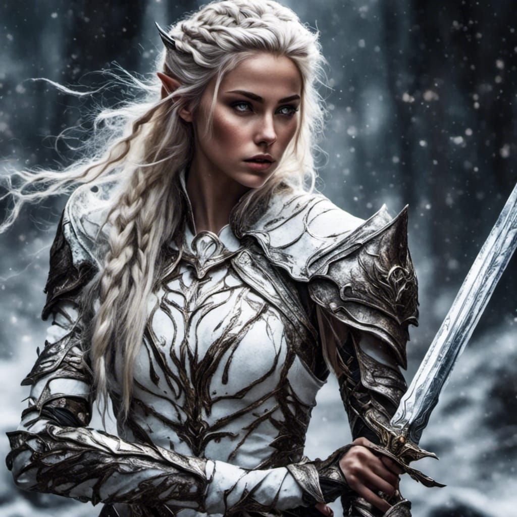 Elf Queen in the Snow