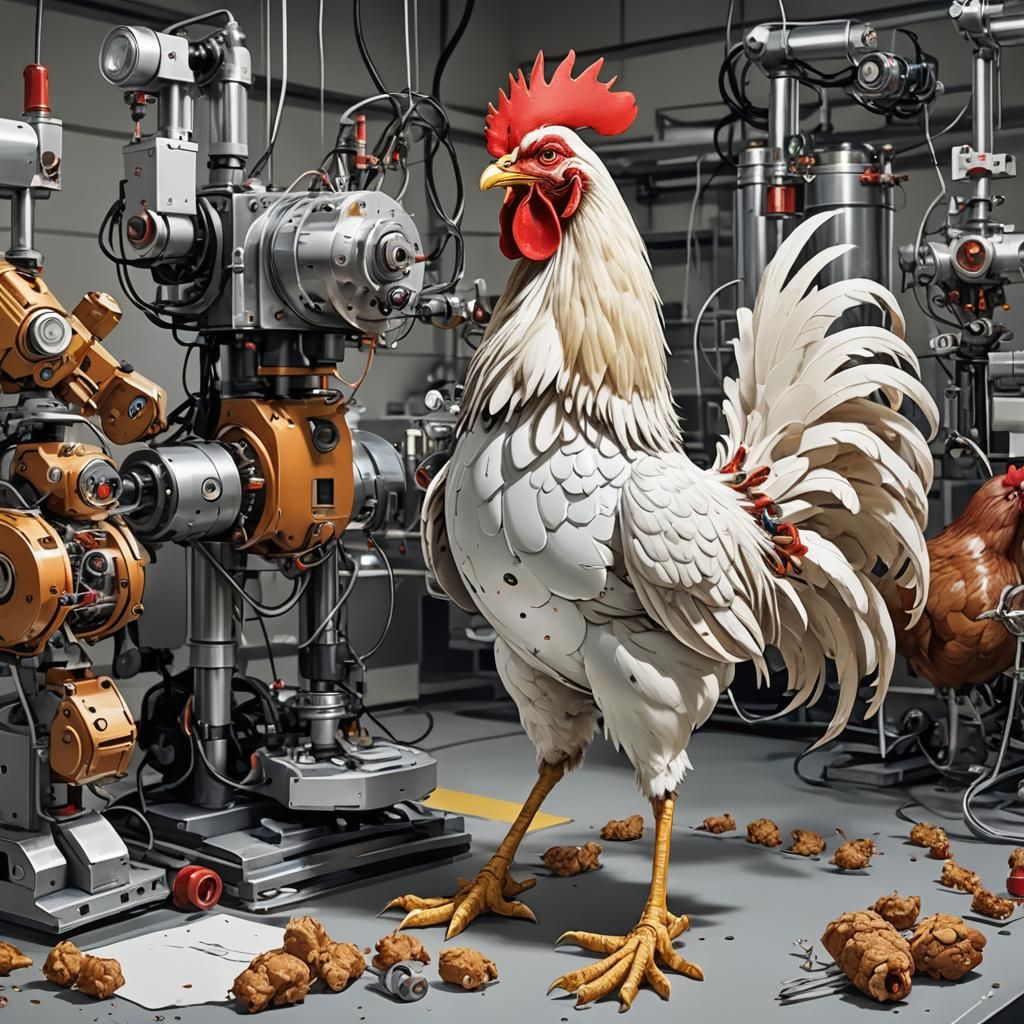 Prof. Rooster at work